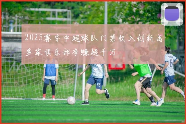 2025赛季中超球队门票收入创新高多家俱乐部净赚超千万